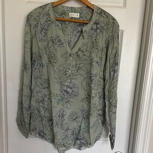 Maurice’s Sage Floral Blouse